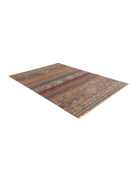 Rug Rubin Pakistan 170x238 Terracotta Blue Rust