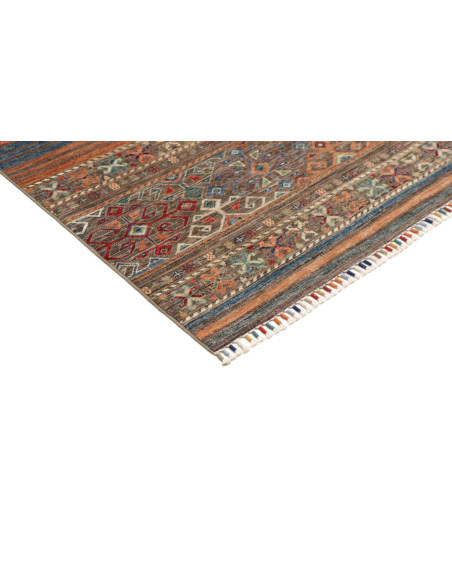 Rug Rubin Pakistan 170x238 Terracotta Blue Rust