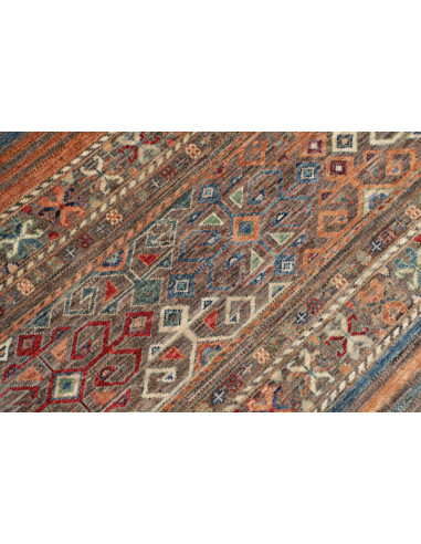 Rug Rubin Pakistan 170x238 Terracotta Blue Rust