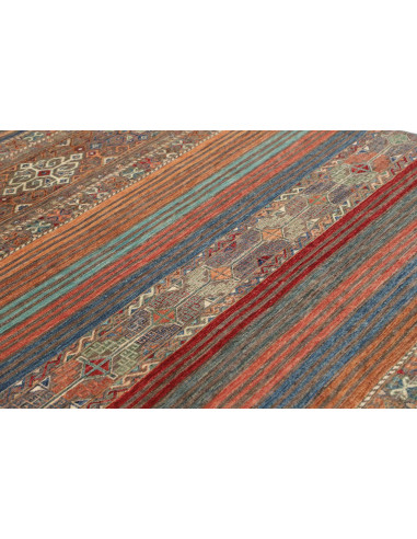 Rug Rubin Pakistan 170x238 Terracotta Blue Rust