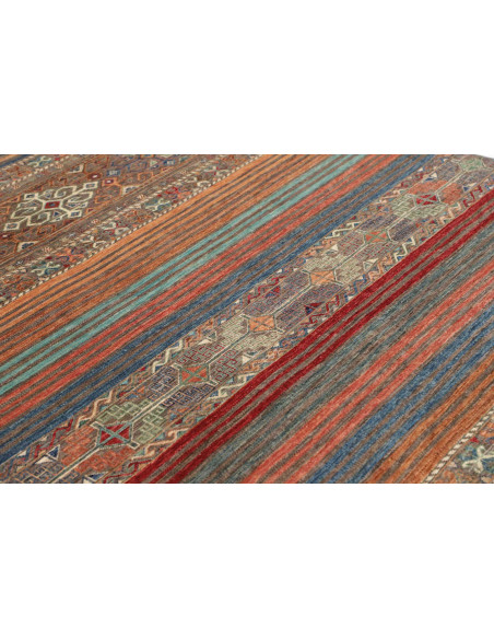 Rug Rubin Pakistan 170x238 Terracotta Blue Rust
