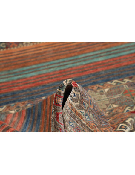Rug Rubin Pakistan 170x238 Terracotta Blue Rust