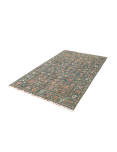 Rug Rubin Pakistan 126x185 Petrol Blue Brick Or 2