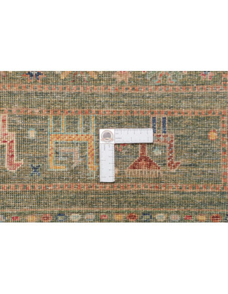 Rug Rubin Pakistan 126x185 Petrol Blue Brick Or