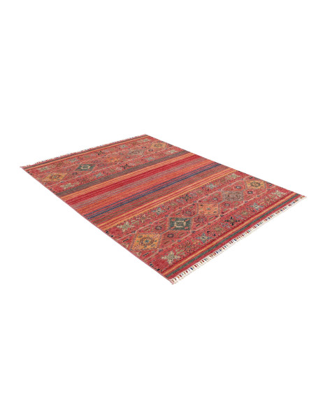 Rug Rubin Pakistan 154x198 Terracotta Red Blue