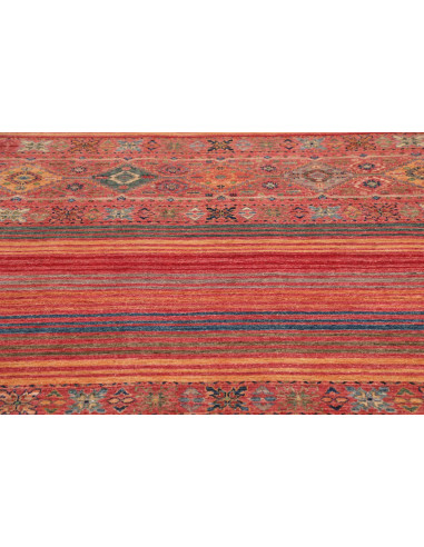 Rug Rubin Pakistan 154x198 Terracotta Red Blue