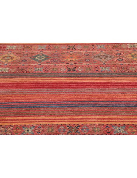 Rug Rubin Pakistan 154x198 Terracotta Red Blue