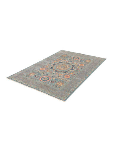 Tappeto Mamlouk Pakistan 124x190 Blu Turchese G
