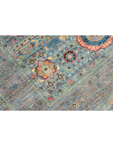 Tappeto Mamlouk Pakistan 124x190 Blu Turchese G