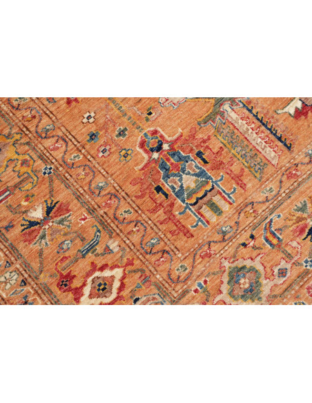 Tappeto Kazak Fine Pakistan 172x237 Arancione T