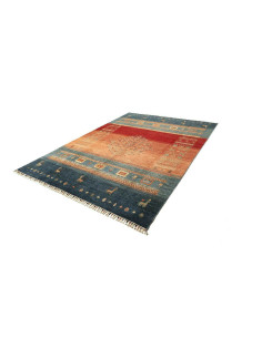 Tappeto Siva Pakistan 210x284 Blu Notte Rosso T 2