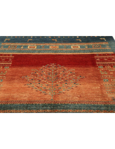 Tappeto Siva Pakistan 210x284 Blu Notte Rosso T