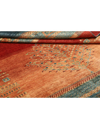 Tappeto Siva Pakistan 210x284 Blu Notte Rosso T