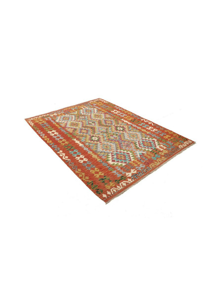 Kilim 153x208 Cm Afghan Kilim, Hand-carded Wool, Cotton