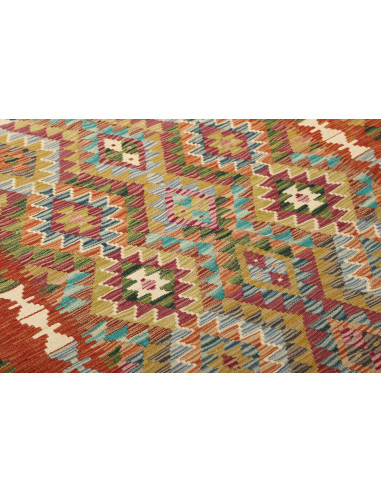 Kilim 153x208 Cm Afghan Kilim, Hand-carded Wool, Cotton