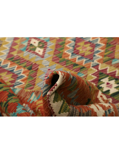 Kilim 153x208 Cm Afghan Kilim, Hand-carded Wool, Cotton