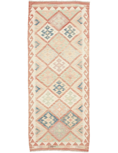 Rug Kilim Afghanistan 81x201 Cream Rose Terraco