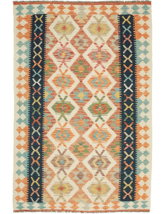 Rug Kilim Afghanistan maroon grey 119x182