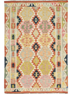Tappeto Kilim Afghanistan marrone 124x181