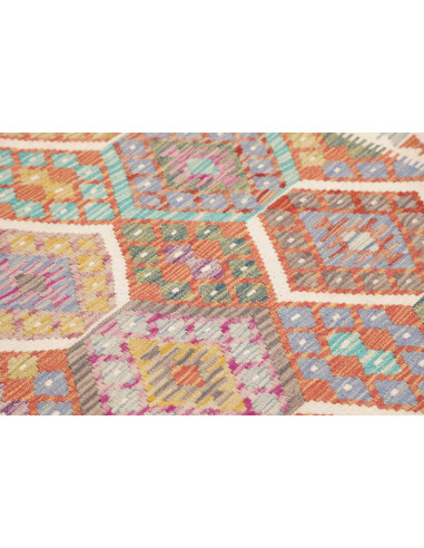 Rug Kilim Afghanistan 152x204 Multi Color Peach