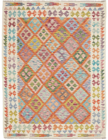 Rug Kilim Afghanistan 154x202 Multicolor Orange