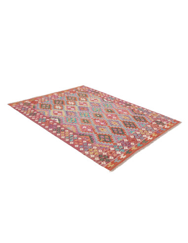 Rug Kilim Afghanistan 153x205 Brick Red Pink Bl