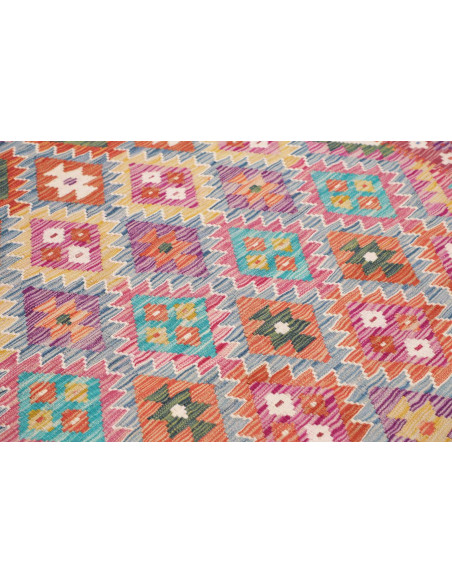 Rug Kilim Afghanistan 153x205 Brick Red Pink Bl