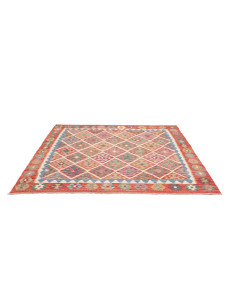 Rug Kilim Afghanistan 200x197 Terracotta Orange 2