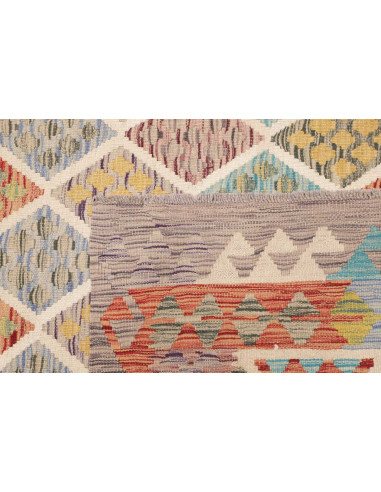 Rug Kilim Afghanistan 202x300 Beige Multicolore