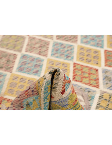 Rug Kilim Afghanistan 202x300 Beige Multicolore