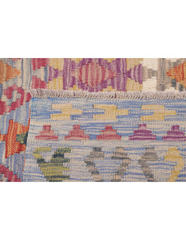 Rug Kilim Afghanistan 205x311 Muted Blue Lavend