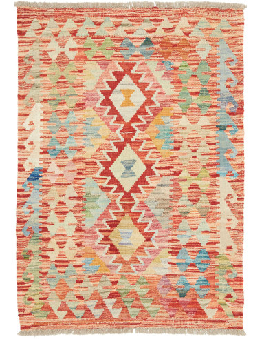 Rug Kilim Afghanistan 79x117 Terracotta Red Ora