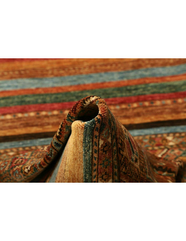 Rug Samarkand Pakistan 81x306 Terracotta Turquo