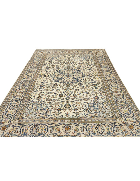 Rug Kashan Persia white grey 193x308