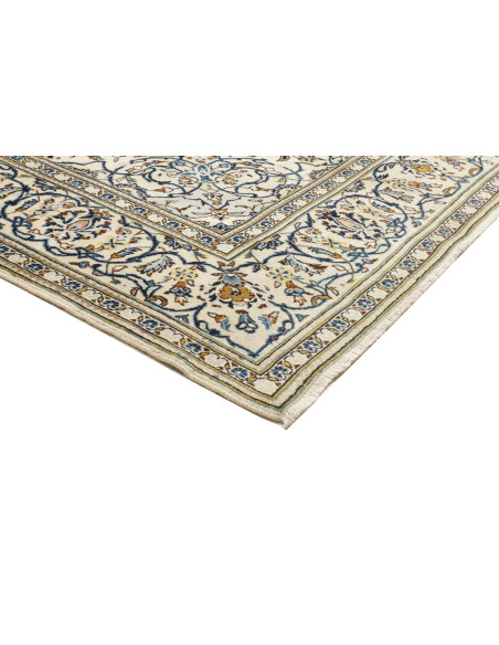 Tappeto Kashan Persia bianco grigio 193x308