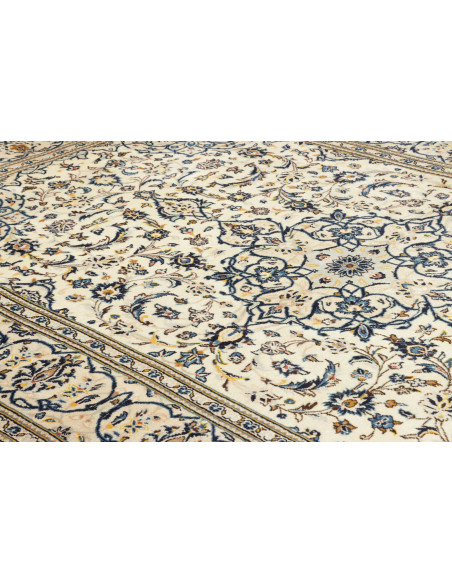 Rug Kashan Persia white grey 193x308