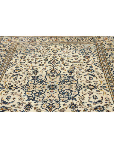 Tappeto Kashan Persia bianco grigio 193x308