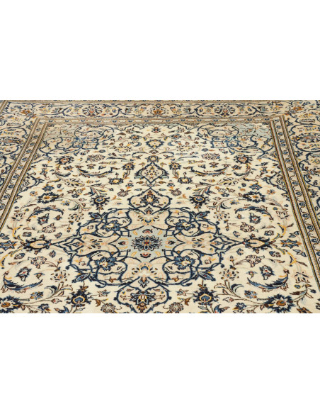 Tappeto Kashan Persia bianco grigio 193x308