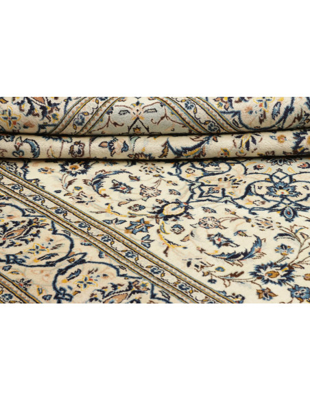 Tappeto Kashan Persia bianco grigio 193x308