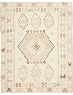 Tappeto Kilim Afghanistan 150x186 Crema Beige M