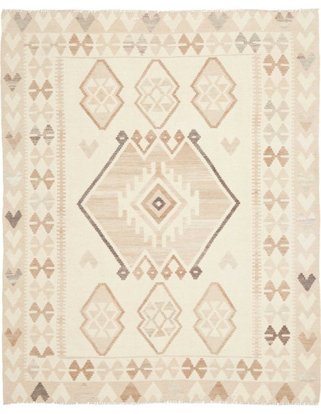 Rug Kilim Afghanistan 150x186 Cream Beige Light