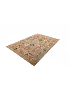 Tappeto Tribal Pakistan 166x238 Grigio Tortora 2