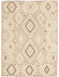 Tappeto Kilim Afghanistan 154x198 Beige Marrone