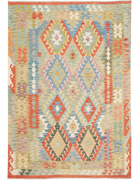 Rug Kilim Afghanistan 152x214 Light Beige Paste