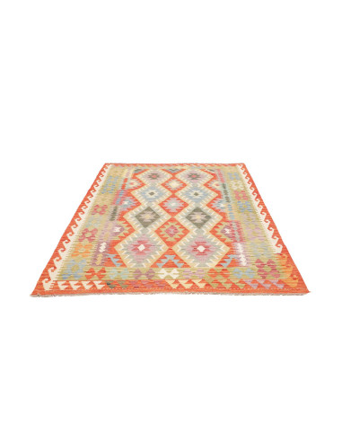 Tappeto Kilim Afghanistan 153x217 Arancione Ter