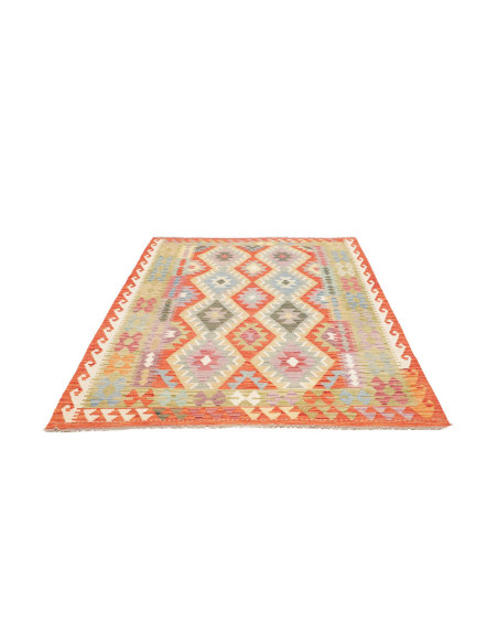 Tappeto Kilim Afghanistan 153x217 Arancione Ter