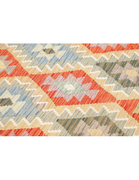Tappeto Kilim Afghanistan 153x217 Arancione Ter