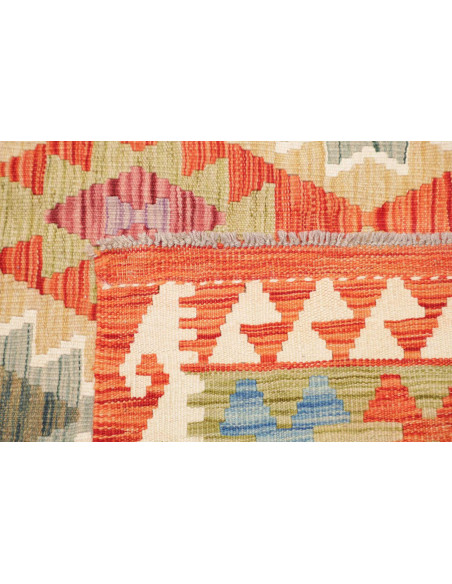 Tappeto Kilim Afghanistan 153x217 Arancione Ter