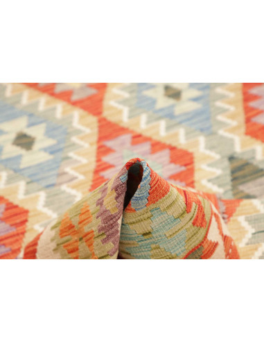 Tappeto Kilim Afghanistan 153x217 Arancione Ter