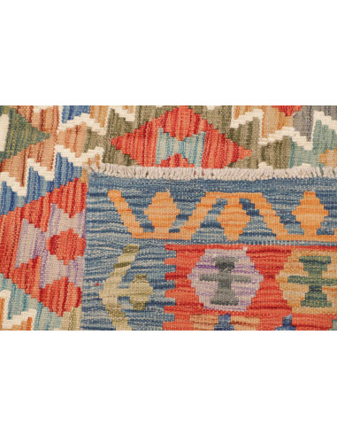 Rug Kilim Afghanistan 154x201 Terracotta Blue G